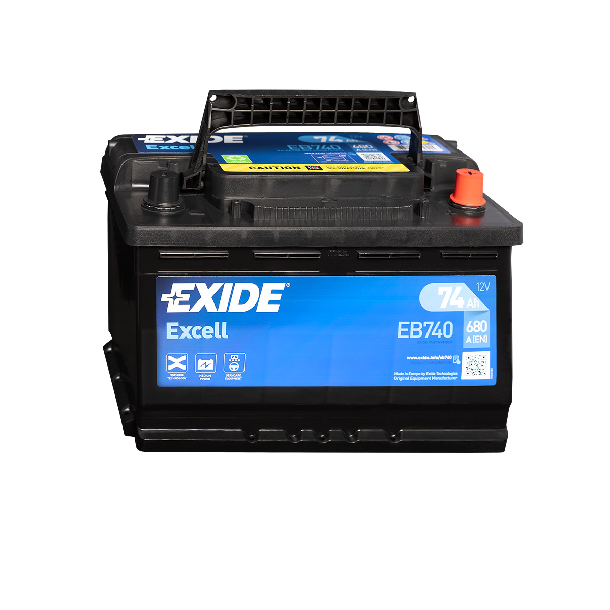 Exide Excell EB740 12V 74Ah Autobatterie