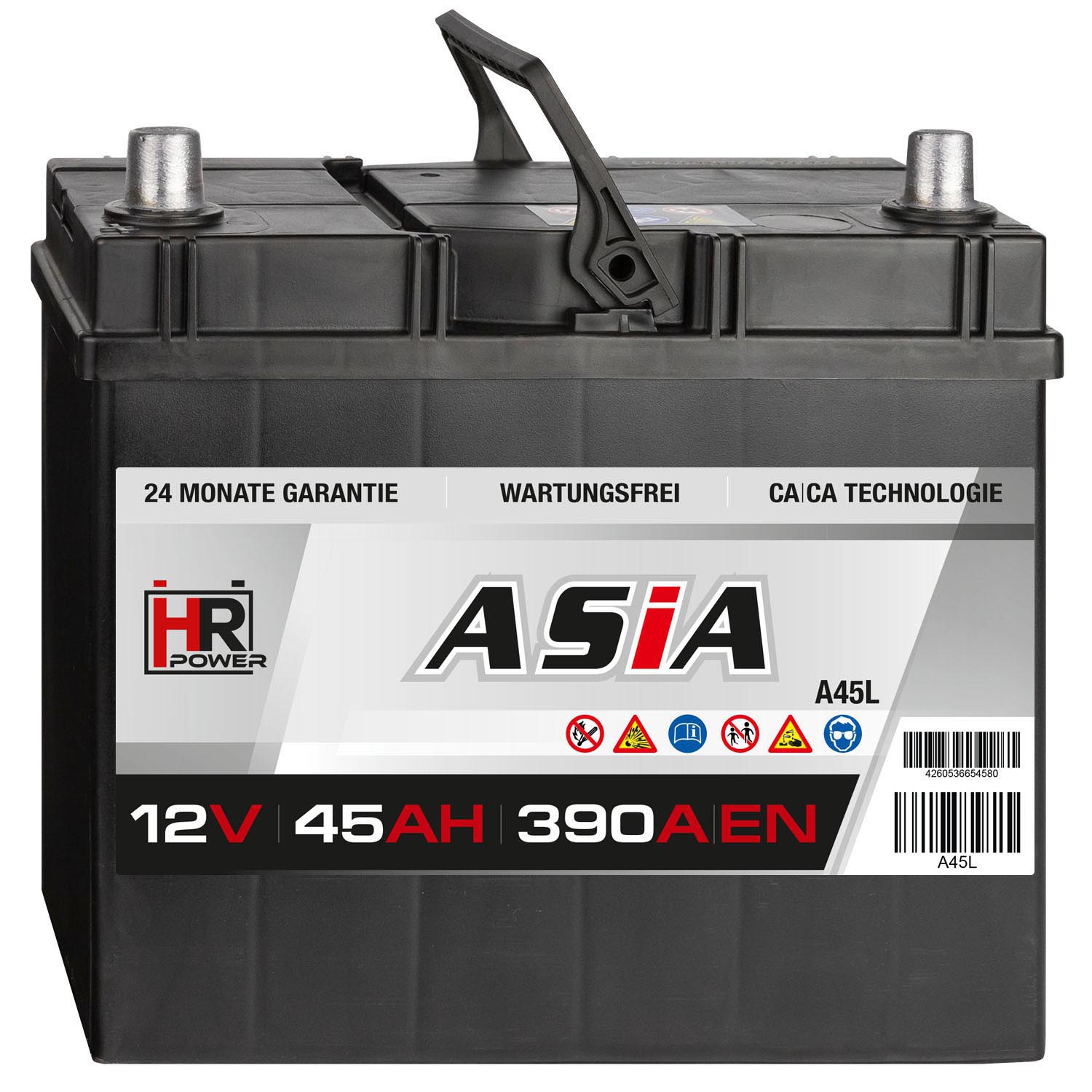 HR HiPower ASIA Autobatterie A45L 12V 45Ah