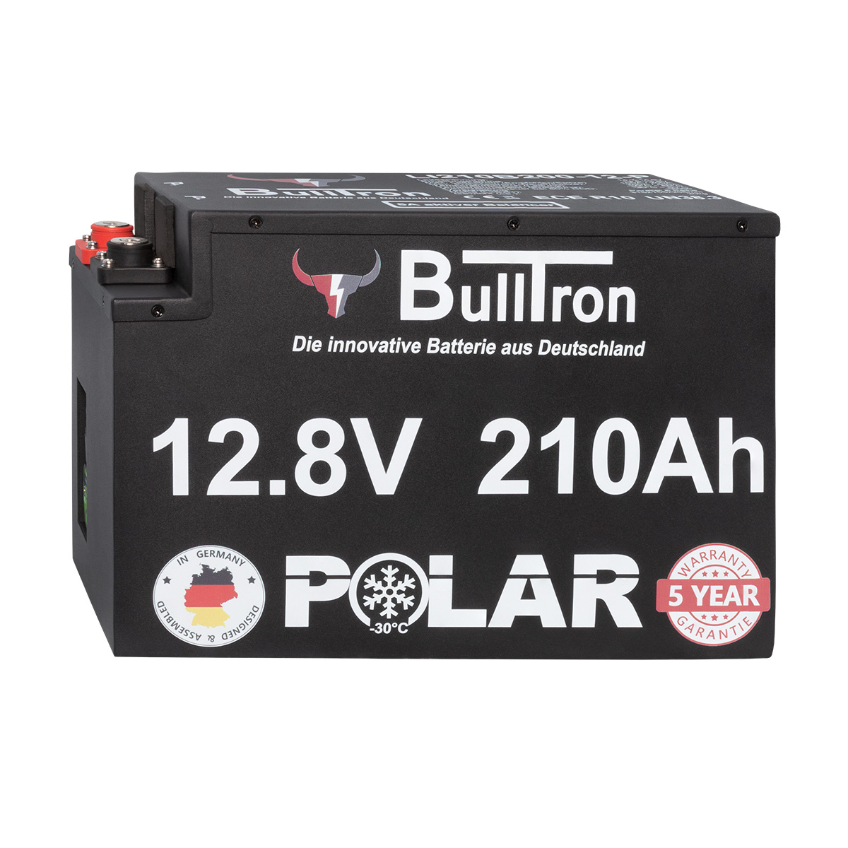 BullTron 210Ah Polar LiFePO4 12,8V Versorgerbatterie 200A (USt-befreit nach §12 Abs.3 Nr. 1 S.1 UStG)