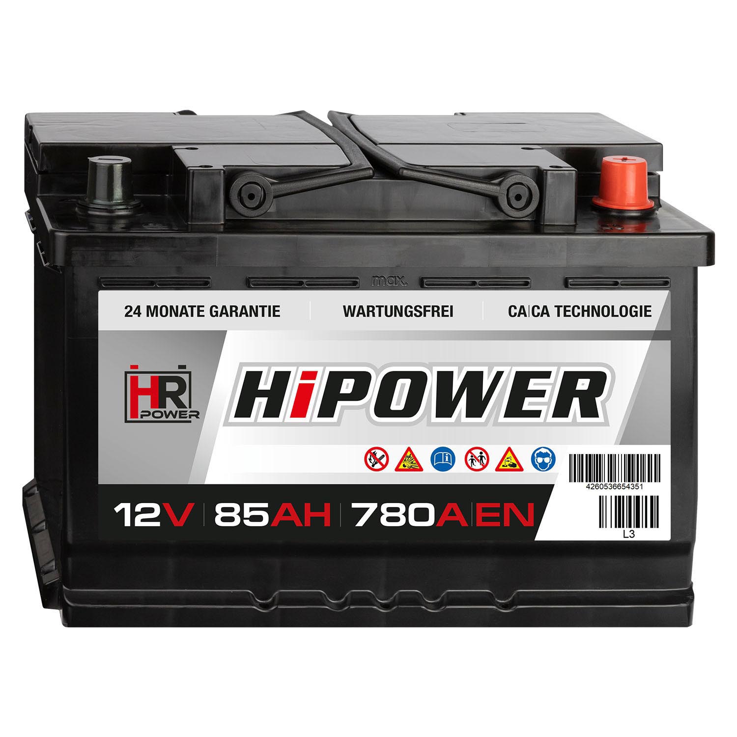 HR HiPower Autobatterie 12V 85Ah