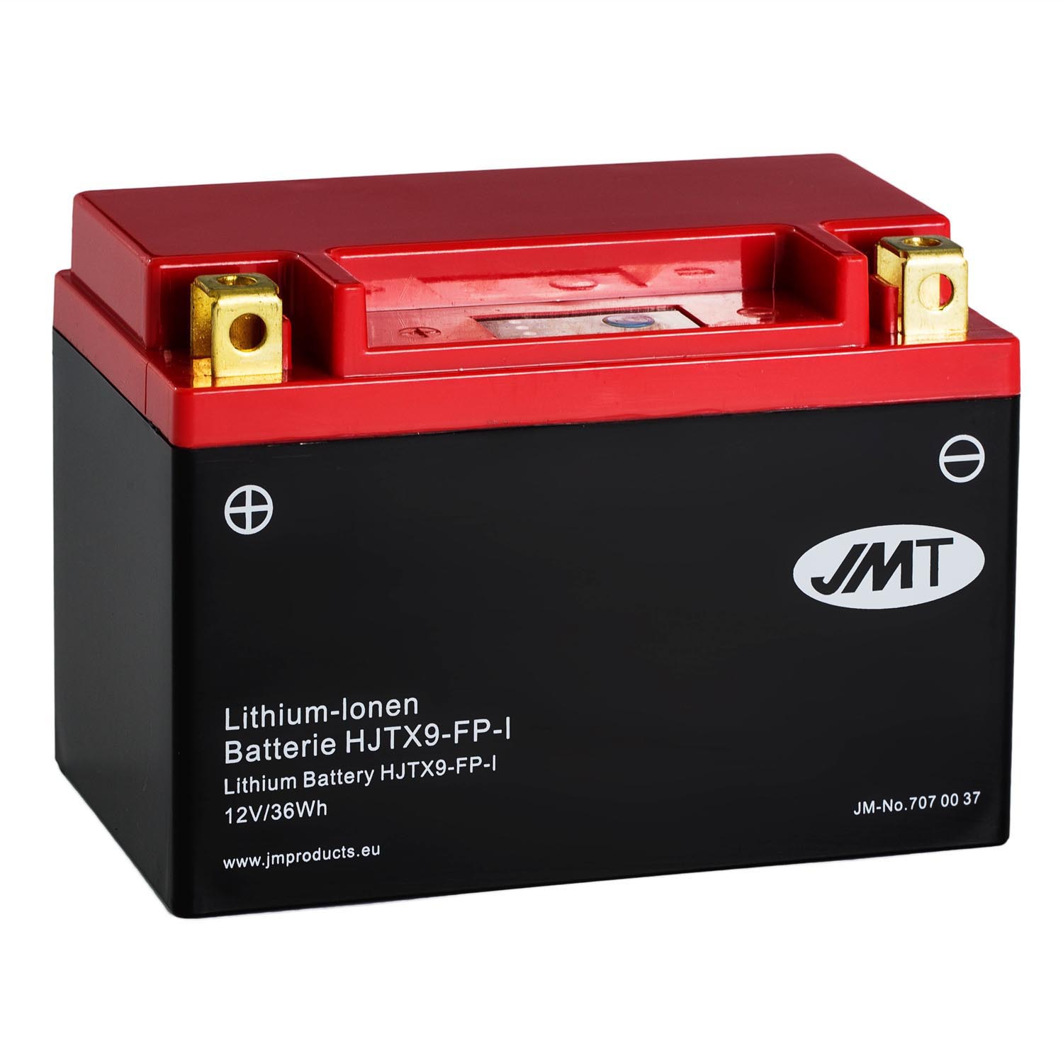 JMT Lithium-Ionen-Motorrad-Batterie HJTX9-FP 12V