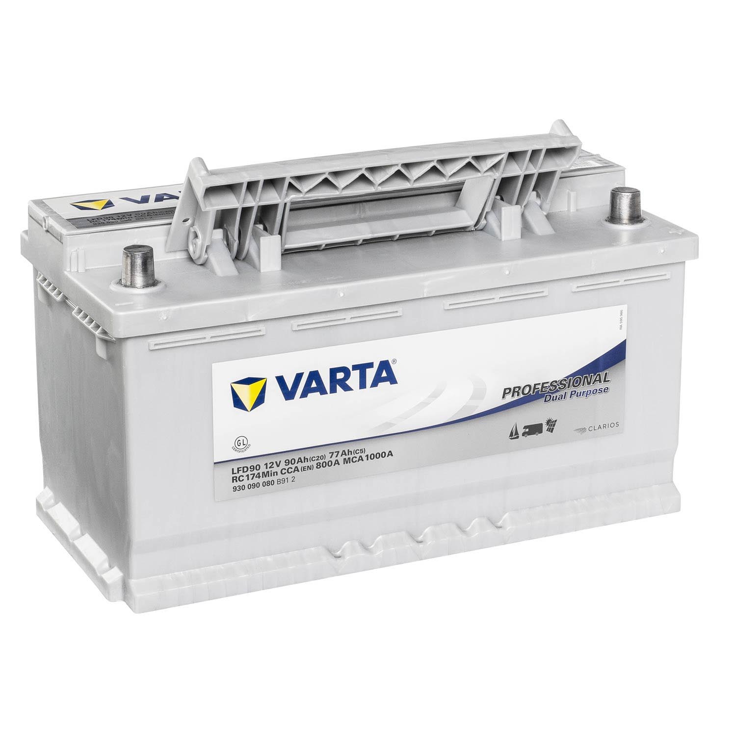 VARTA Professional DeepCycle Versorgungsbatterie LFD90 12V 90Ah
