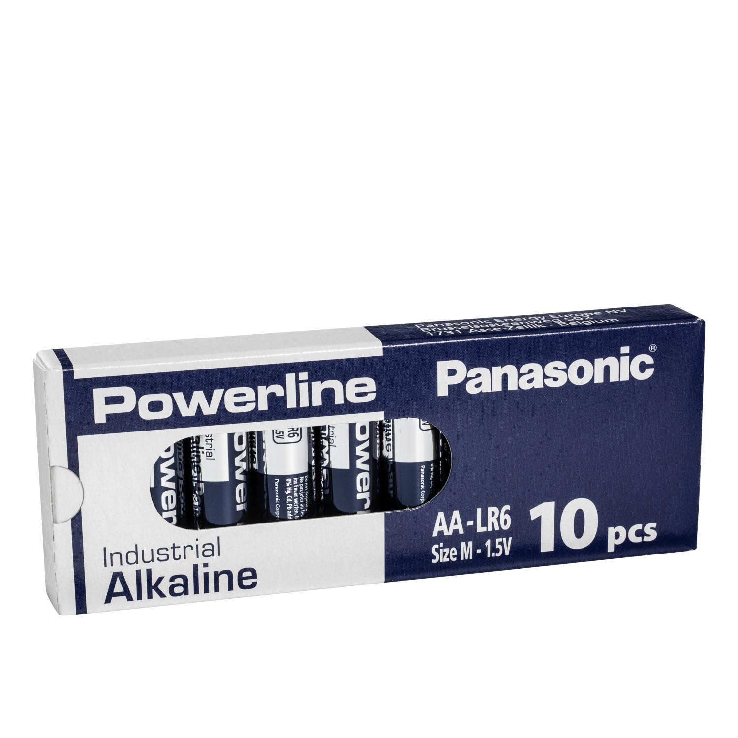 10x Panasonic Industrial Powerline AA Mignon LR6 Batterien