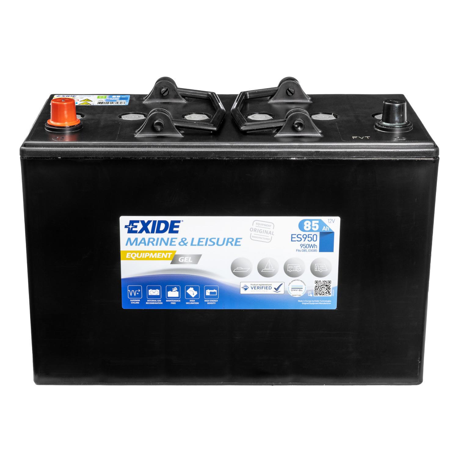 Exide Equipment Gel Batterie ES950 (Gel G85) 12V 85Ah