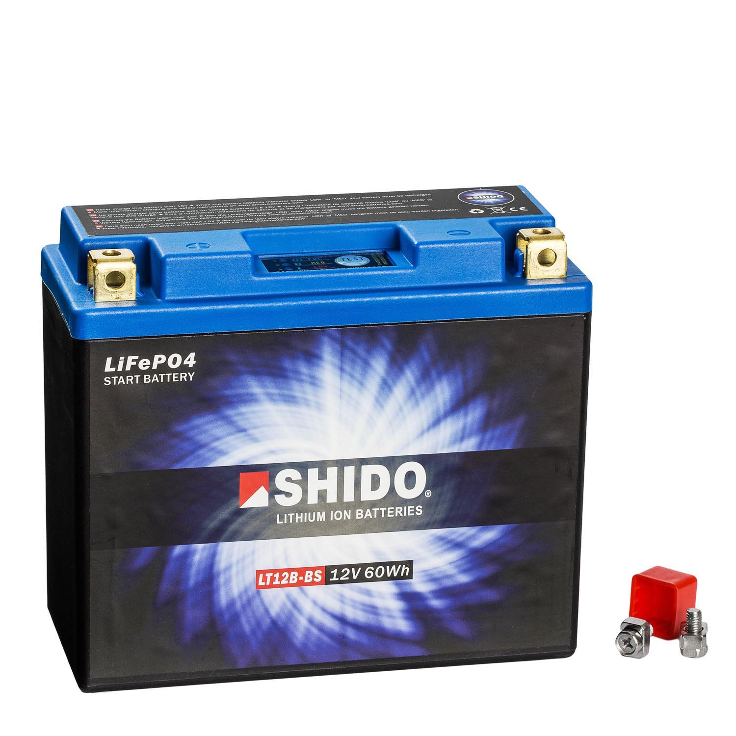 Shido Lithium Motorradbatterie LiFePO4 LT12B-BS 12V