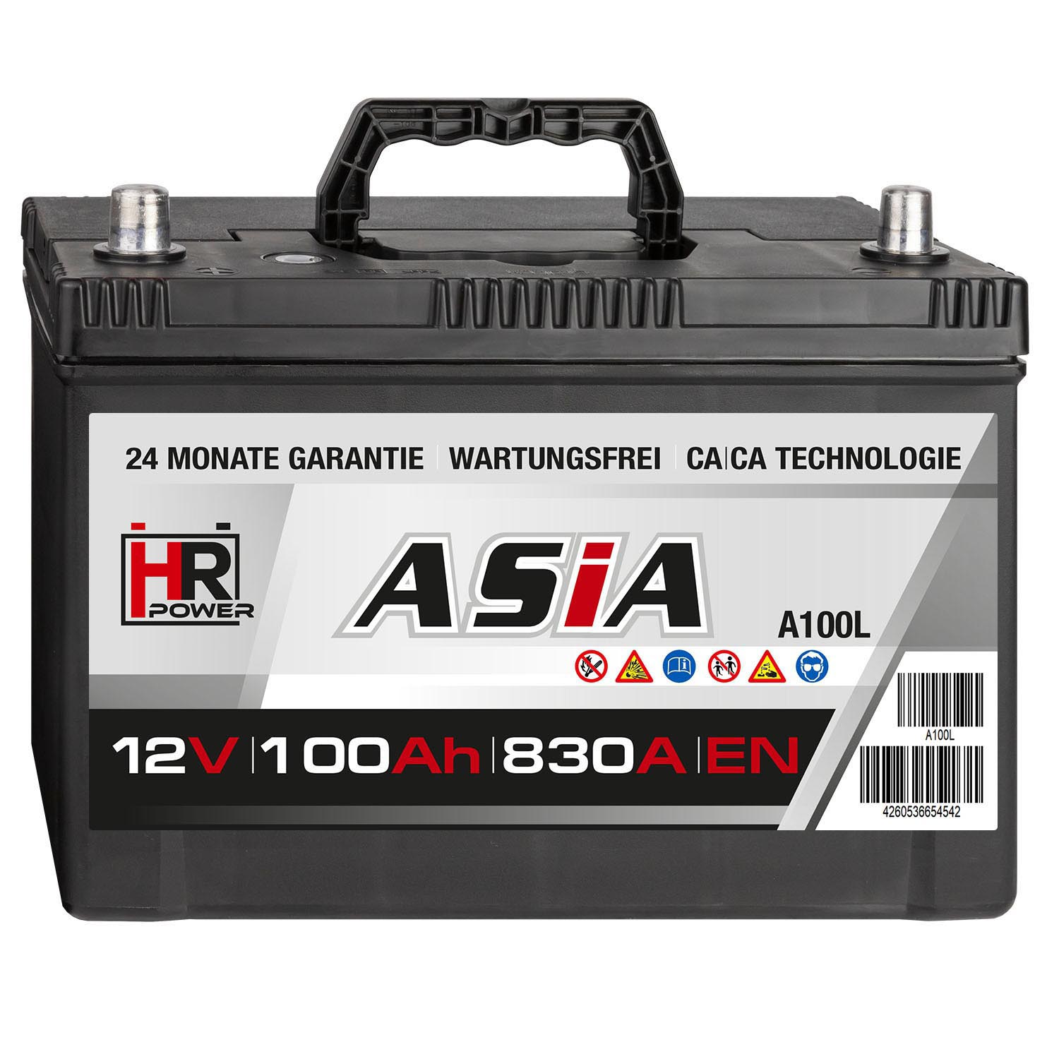 HR HiPower ASIA Autobatterie A100L 12V 100Ah