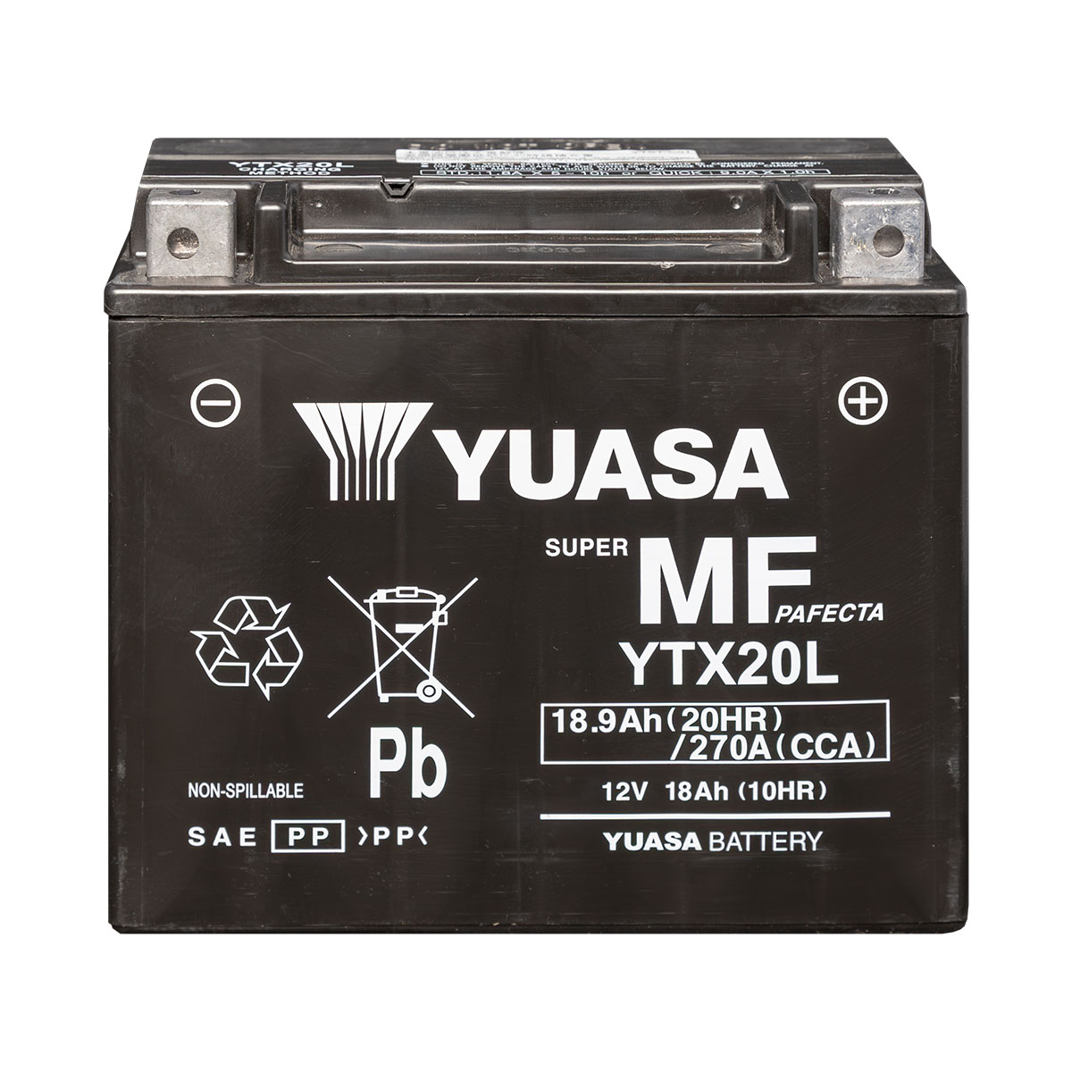 Yuasa YTX20L AGM 12V 18Ah Motorradbatterie